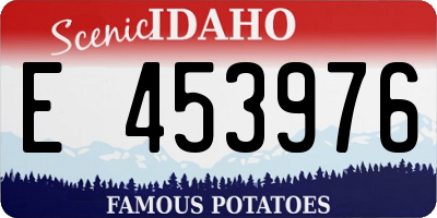 ID license plate E453976