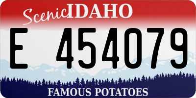 ID license plate E454079