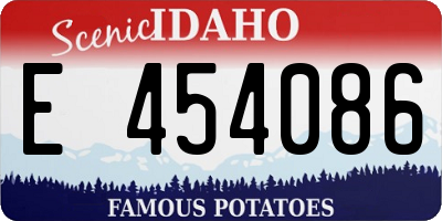 ID license plate E454086