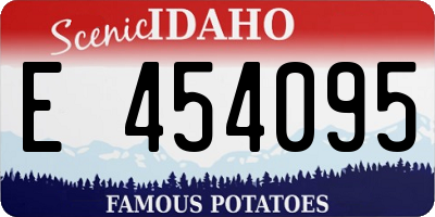 ID license plate E454095