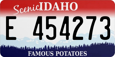 ID license plate E454273