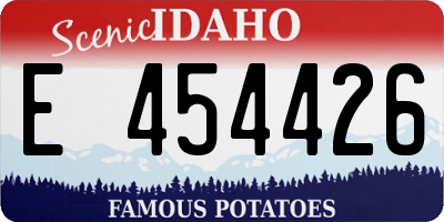 ID license plate E454426