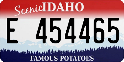 ID license plate E454465