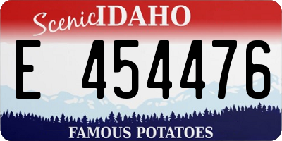 ID license plate E454476