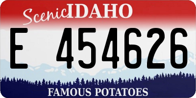 ID license plate E454626