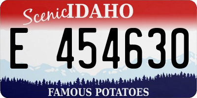 ID license plate E454630