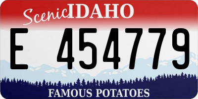 ID license plate E454779