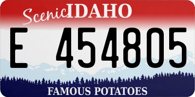 ID license plate E454805