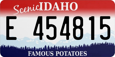 ID license plate E454815