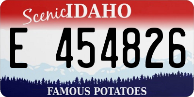 ID license plate E454826