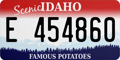 ID license plate E454860