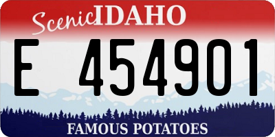 ID license plate E454901