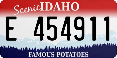 ID license plate E454911