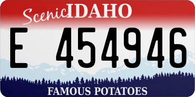 ID license plate E454946