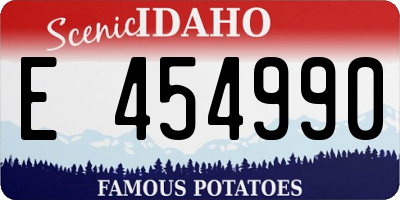 ID license plate E454990