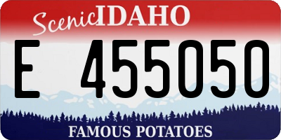 ID license plate E455050