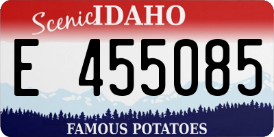 ID license plate E455085