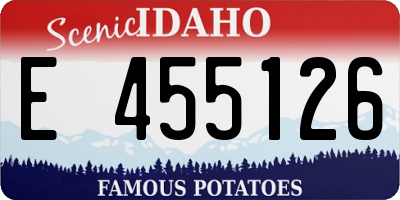 ID license plate E455126