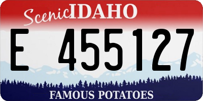 ID license plate E455127