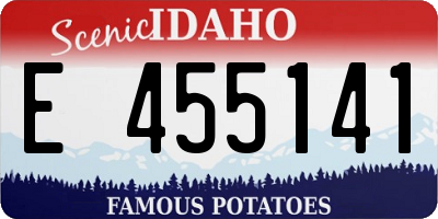 ID license plate E455141