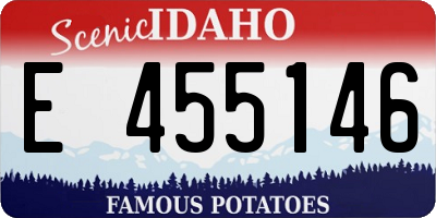 ID license plate E455146