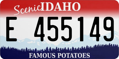 ID license plate E455149