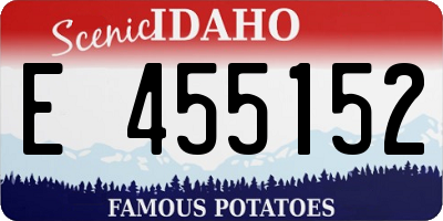 ID license plate E455152