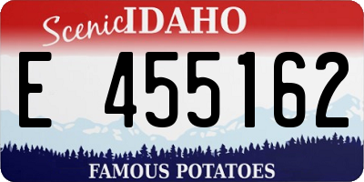 ID license plate E455162