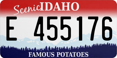 ID license plate E455176