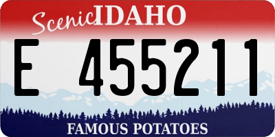 ID license plate E455211