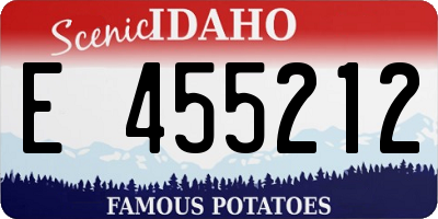 ID license plate E455212