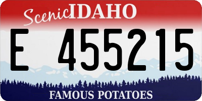 ID license plate E455215