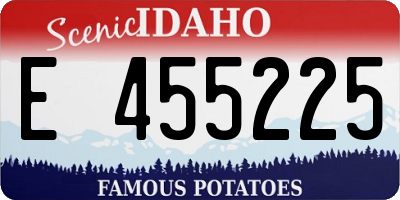 ID license plate E455225