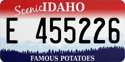 ID license plate E455226