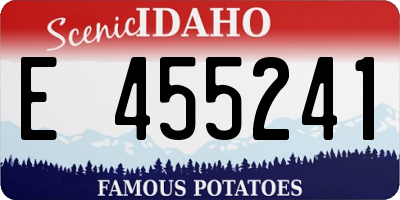 ID license plate E455241