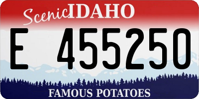 ID license plate E455250