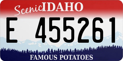 ID license plate E455261