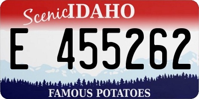 ID license plate E455262