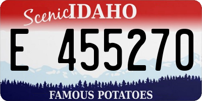 ID license plate E455270
