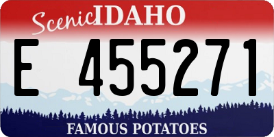 ID license plate E455271