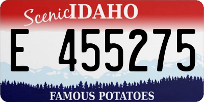 ID license plate E455275