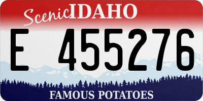ID license plate E455276