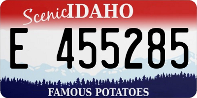 ID license plate E455285