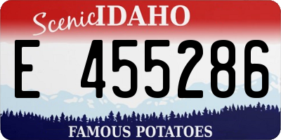 ID license plate E455286