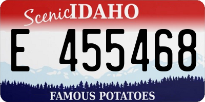 ID license plate E455468