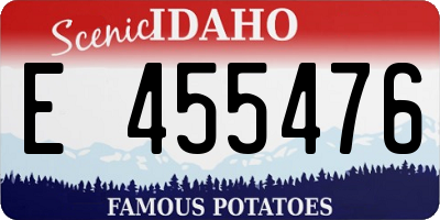 ID license plate E455476