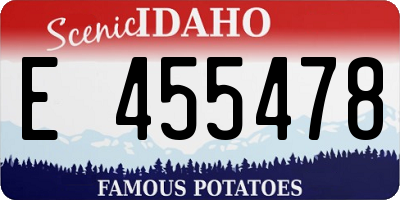 ID license plate E455478
