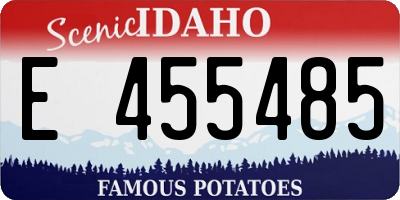 ID license plate E455485