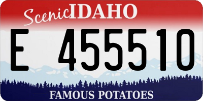 ID license plate E455510