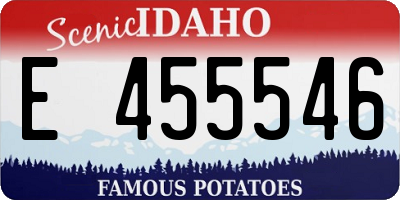 ID license plate E455546